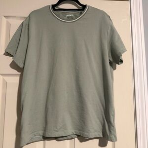 DKNY Men's Light Green Short Sleeve Tee